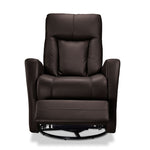 Bronco Swivel Glider Recliner - Dark Brown