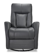 Bronco Swivel Glider Recliner - Dark Grey