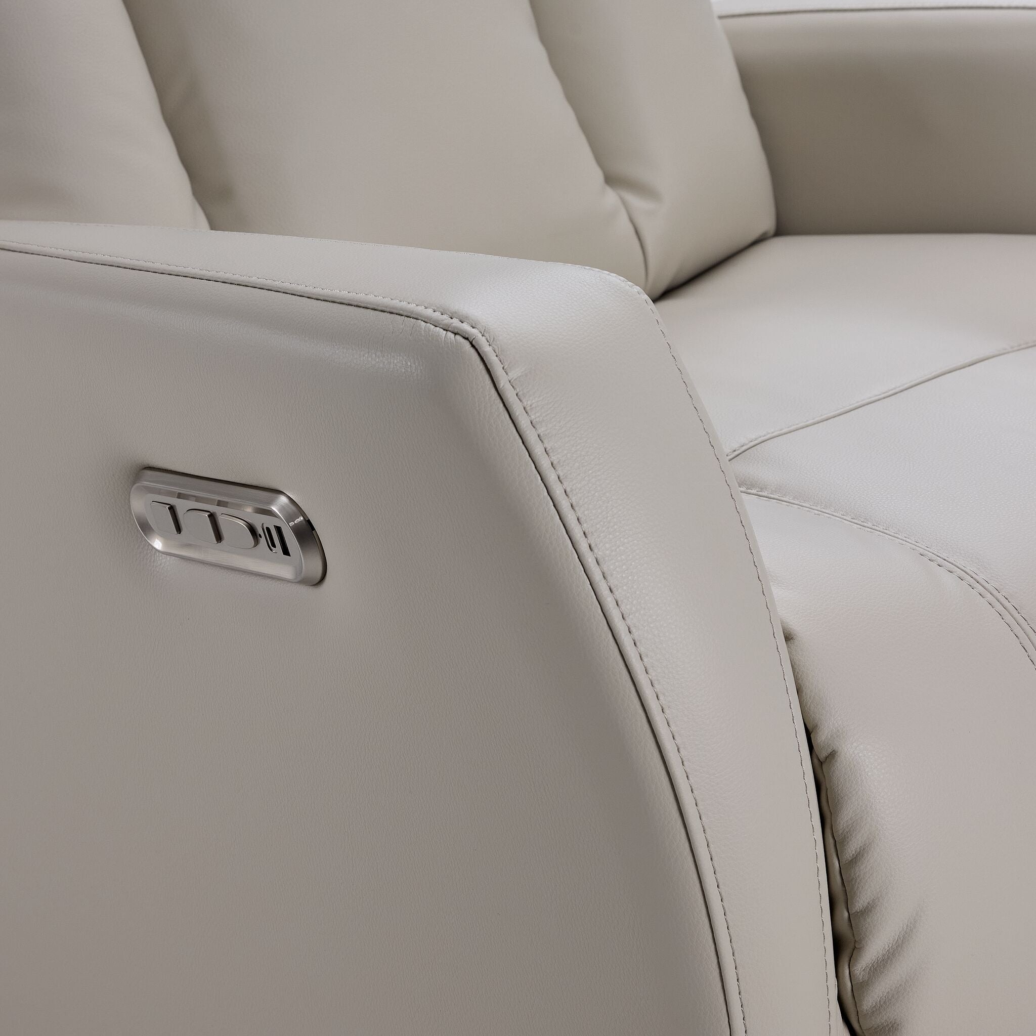Bronco Swivel Glider Power Recliner - Taupe