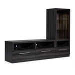 Bronte 58” TV stand and one Pier Package- Charcoal Grey