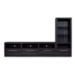 Bronte 80” TV stand and one Pier Package- Charcoal Grey