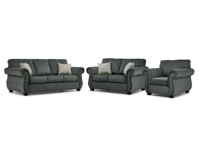Brooklyn Sofa, Loveseat and Chair Set - Green