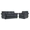 Brooklyn Sofa and Chair Set - Grey