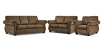 Brooklyn Sofa, Loveseat and Chair Set - Taupe