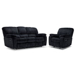 Burma Reclining Sofa and Chair Set - Graphite