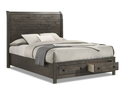 Cabin 3-Piece Queen Storage Bed - Grey