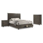 Cabin 5-Piece King Storage Bedroom Package - Grey