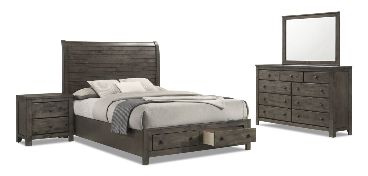 Cabin 6-Piece Queen Storage Bedroom Package - Grey