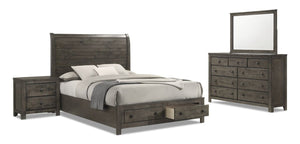 Cabin 6-Piece King Storage Bedroom Package - Grey
