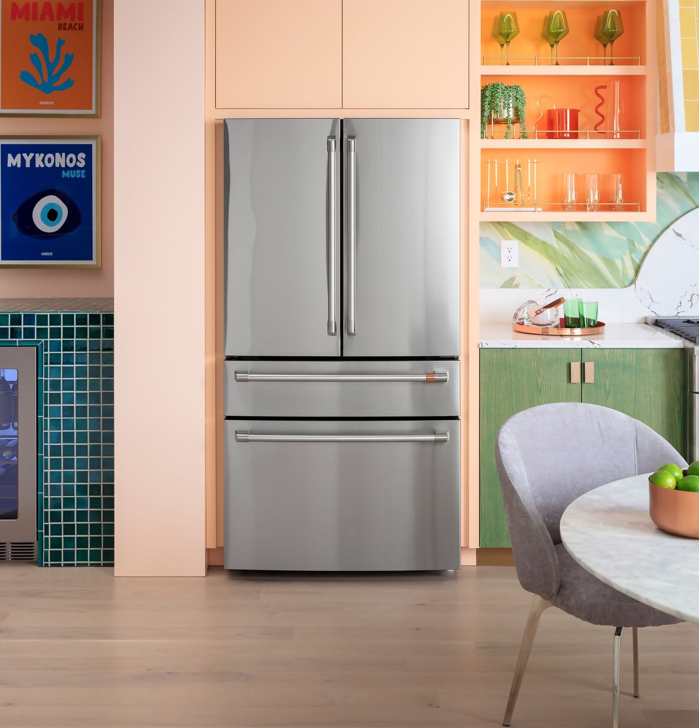 Café™ Stainless Steel French Door Refrigerator With Dual-Dispense AutoFill Pitcher (23.2 Cu.Ft.) - CJE23DP2WS1