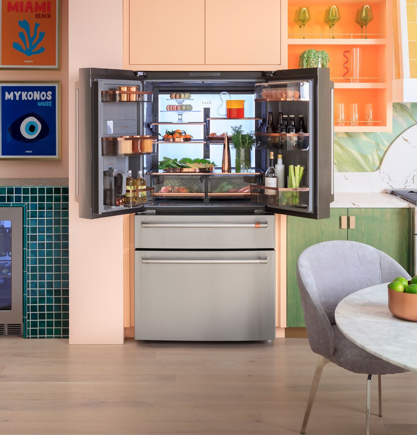 Café™ Stainless Steel French Door Refrigerator With Dual-Dispense AutoFill Pitcher (23.2 Cu.Ft.) - CJE23DP2WS1