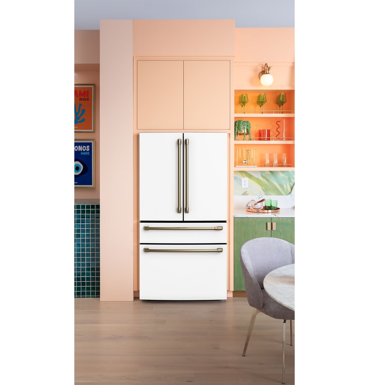 Café™ Matte White French Door Refrigerator With Dual-Dispense AutoFill Pitcher (23.2 Cu.Ft.) - CJE23DP4WW2