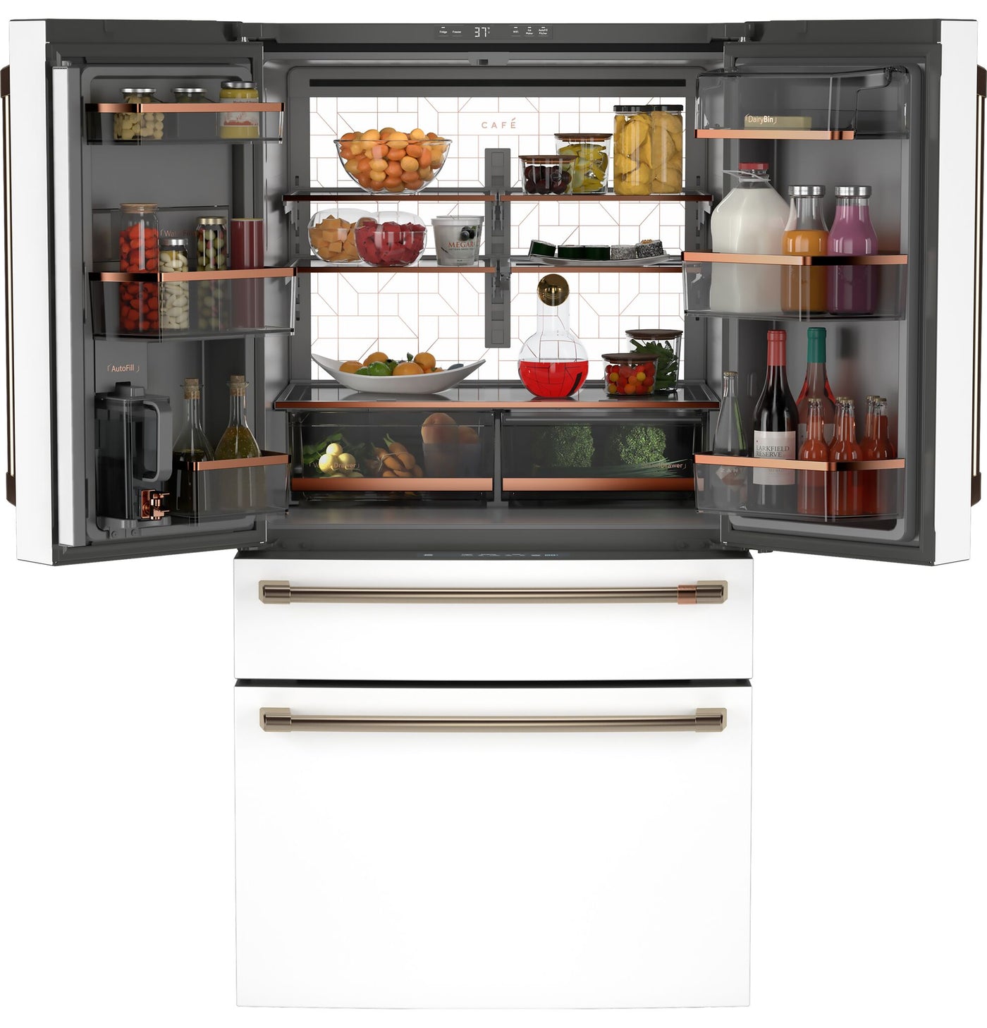 Café™ Matte White French Door Refrigerator With Dual-Dispense AutoFill Pitcher (23.2 Cu.Ft.) - CJE23DP4WW2