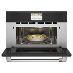 Café Matte Black 30'' Smart Five-in-One Wall Oven with 120V Advantium® Technology - CSB913P3VD1