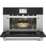 Café Matte Black 30'' Smart Five-in-One Wall Oven with 120V Advantium® Technology - CSB913P3VD1