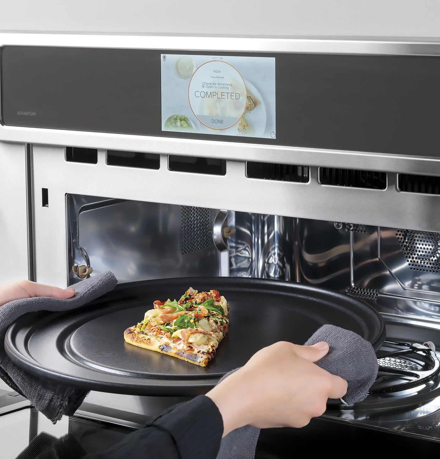 Café Stainless Steel 30" Smart Five-in-One Wall Oven with 120V Advantium® Technology - CSB913P2VS1