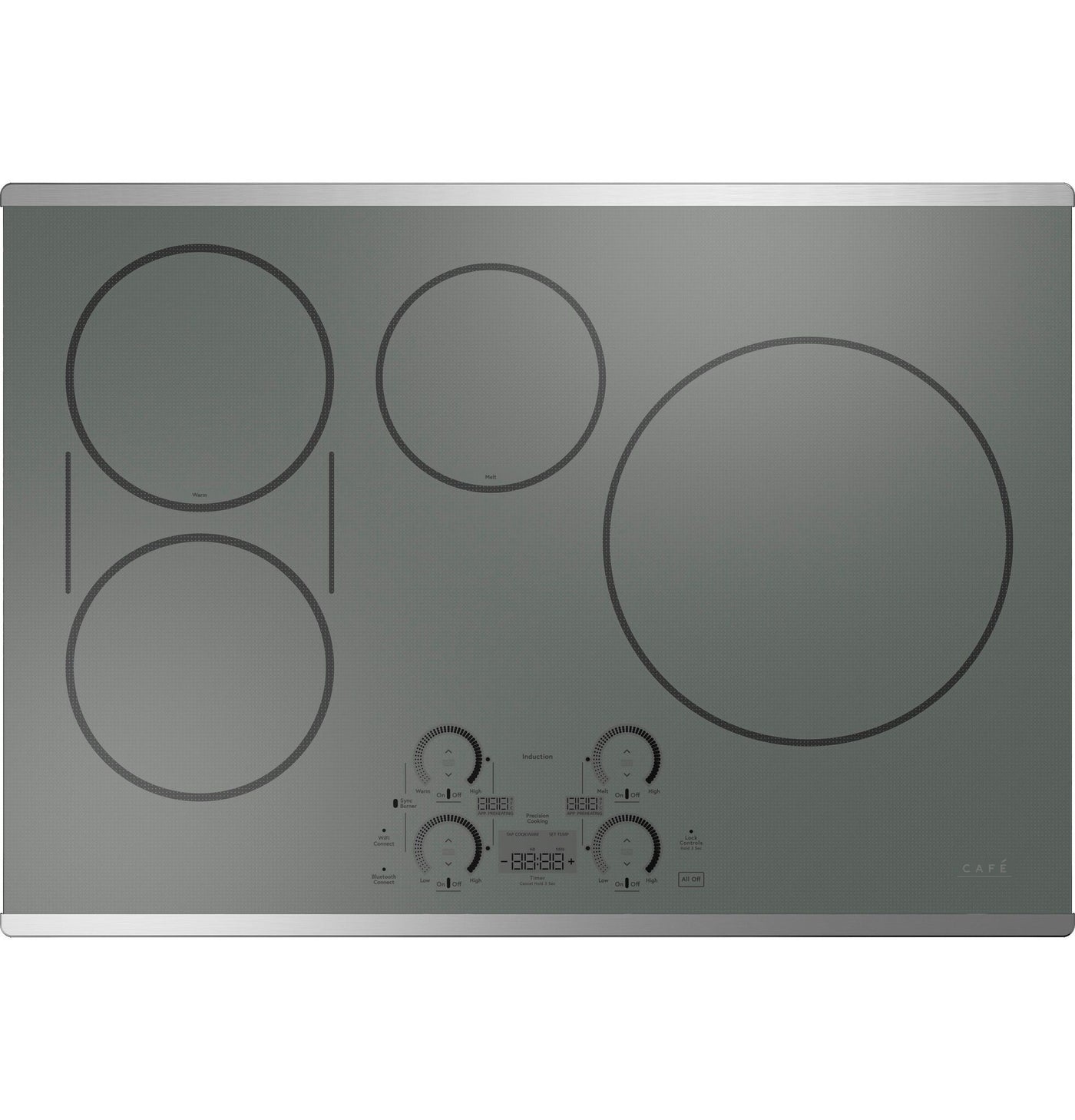 Café Stainless Steel 36" Built-In Touch Control Induction Cooktop - CHP90362TSS