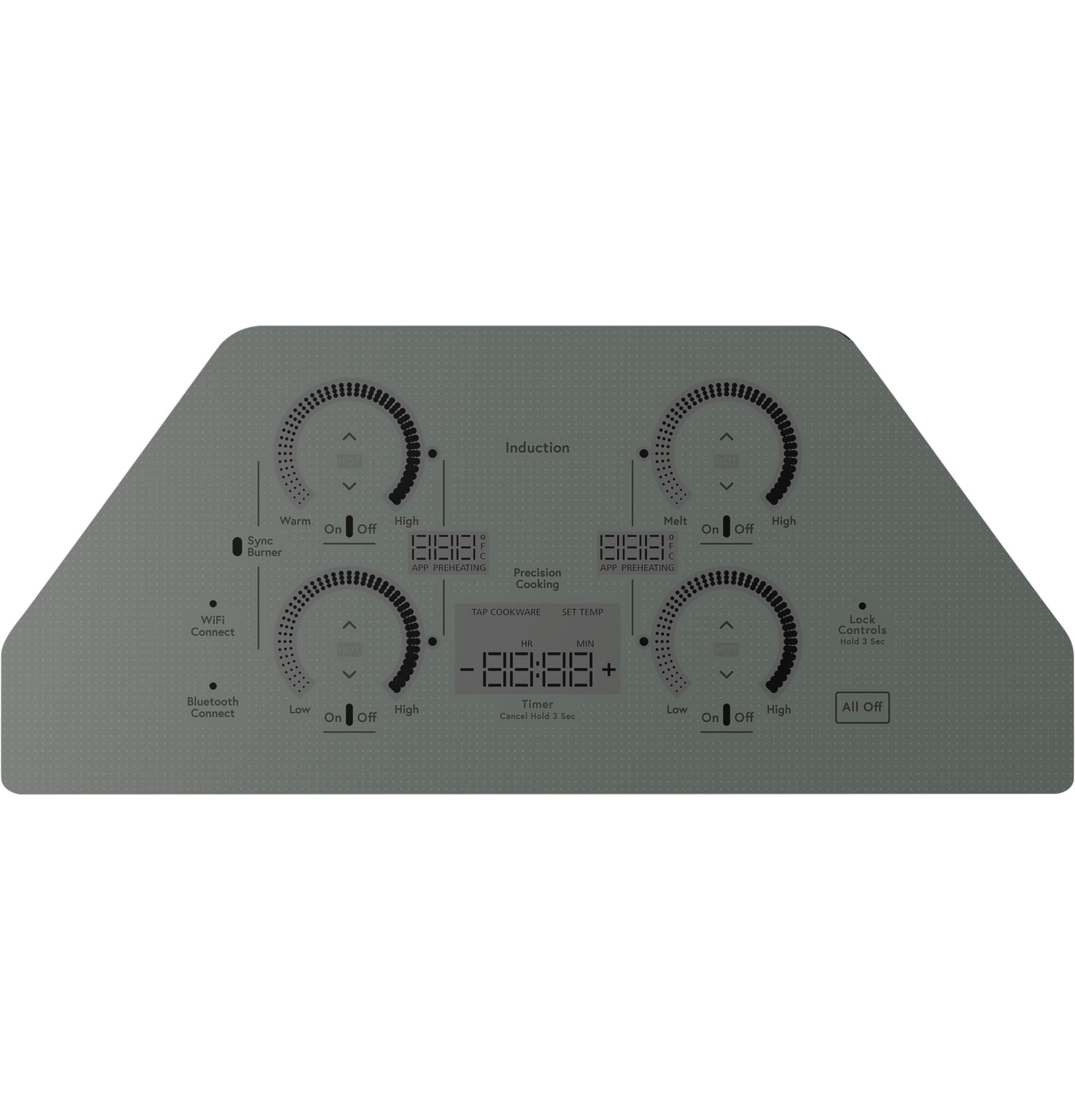 Café Stainless Steel 36" Built-In Touch Control Induction Cooktop - CHP90362TSS