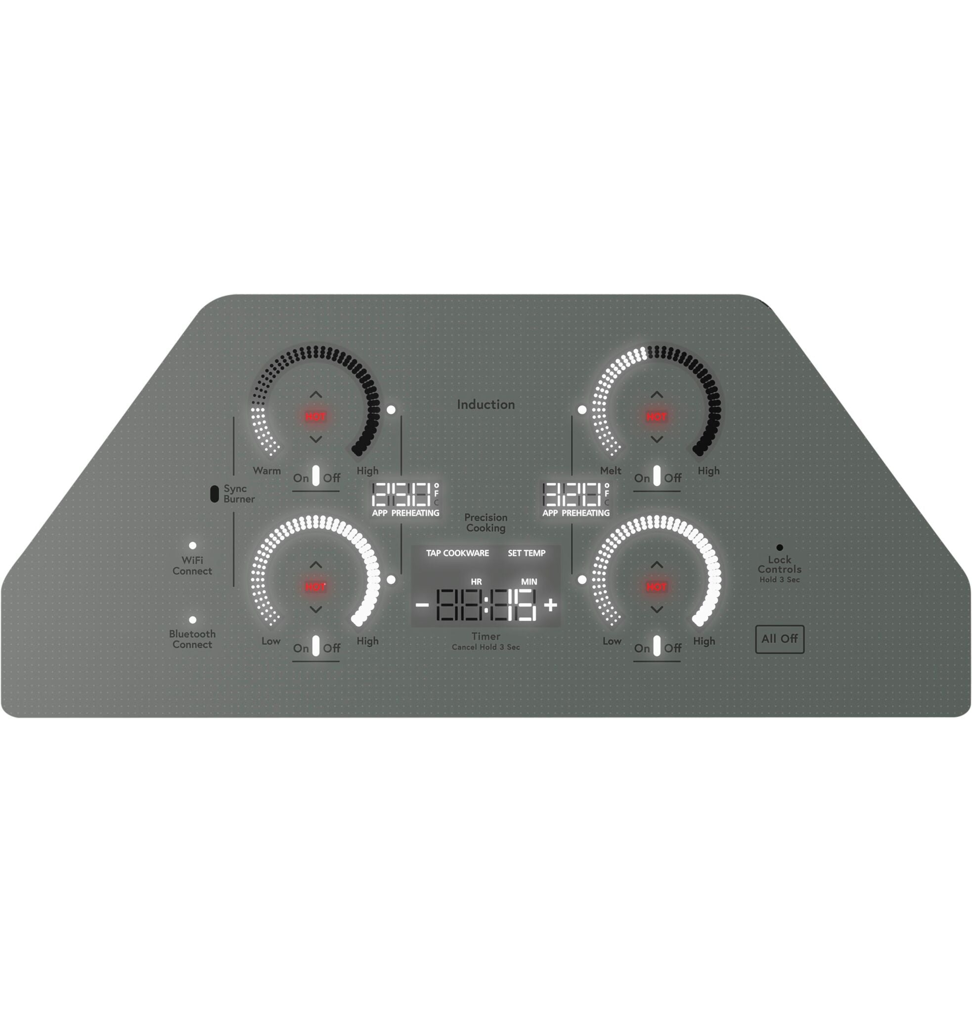 Café Stainless Steel 36" Built-In Touch Control Induction Cooktop - CHP90362TSS