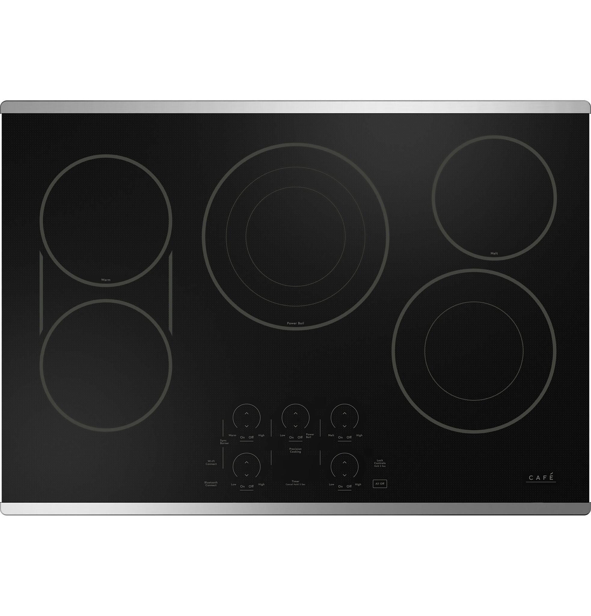 Café Stainless Steel 36" Touch-Control Electric Cooktop - CEP90362TSS