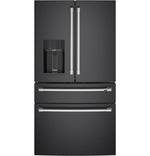 Café 35.75" 22.3 Cu. Ft. Matte Black Smart Counter-Depth 4-Door French Door Refrigerator - CXE22DP3PD1