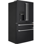 Café 35.75" 22.3 Cu. Ft. Matte Black Smart Counter-Depth 4-Door French Door Refrigerator - CXE22DP3PD1