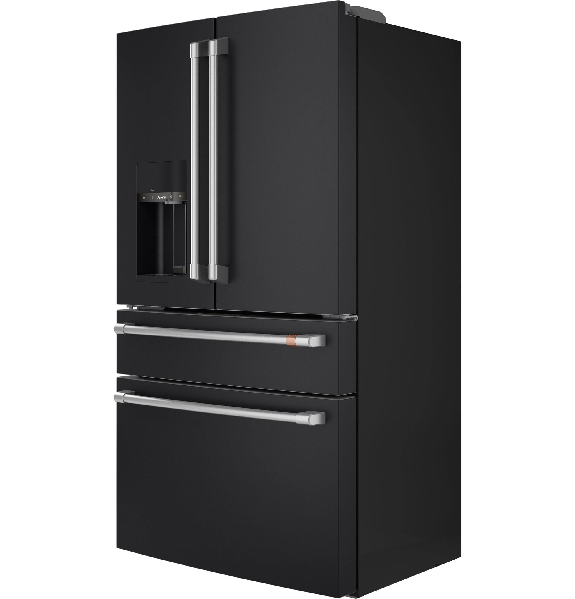 Café 35.75" 22.3 Cu. Ft. Matte Black Smart Counter-Depth 4-Door French Door Refrigerator - CXE22DP3PD1