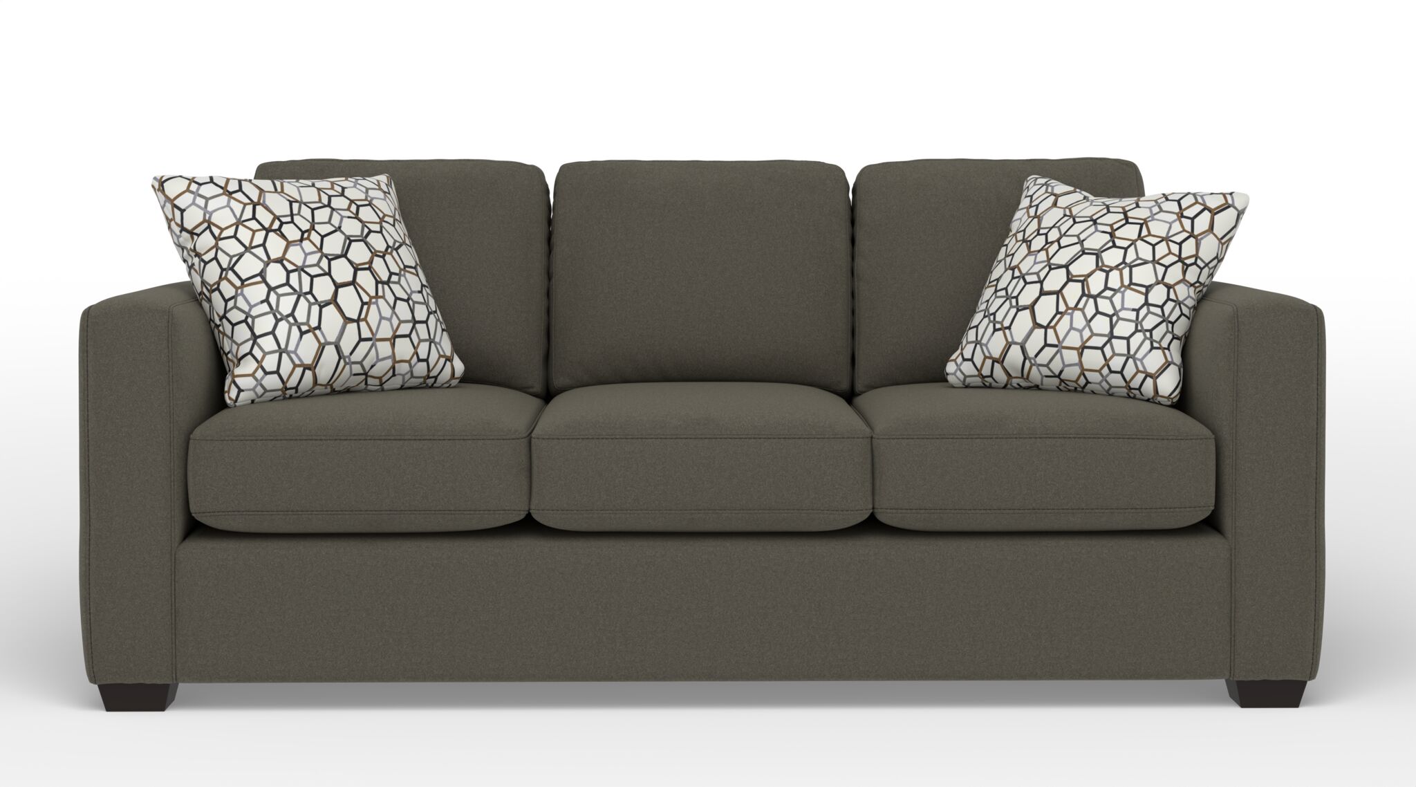 Caleb Queen Sofa Bed with Innerspring Mattress - Arlo Brown