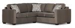 Caleb 2-Piece Sectional with Left-Facing Loveseat - Arlo Brown
