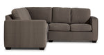 Caleb 2-Piece Sectional with Right-Facing Loveseat - Arlo Brown