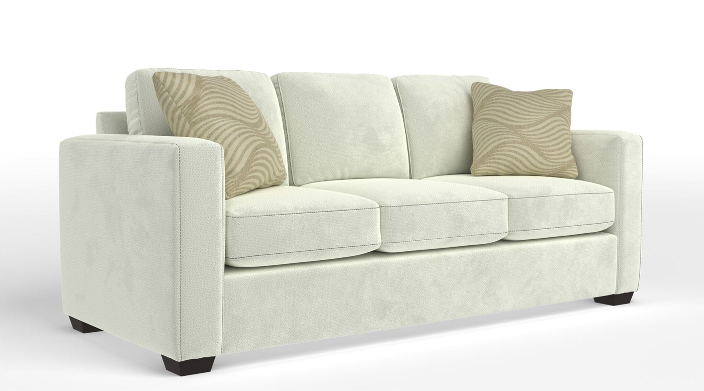 Caleb Queen Sofa Bed with Innerspring Mattress - Snoopy Ivory