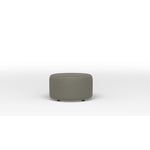 Caleb Round Ottoman - Flax Brown