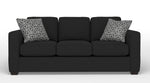 Caleb Queen Sofa Bed with Innerspring Mattress - Sutton Black