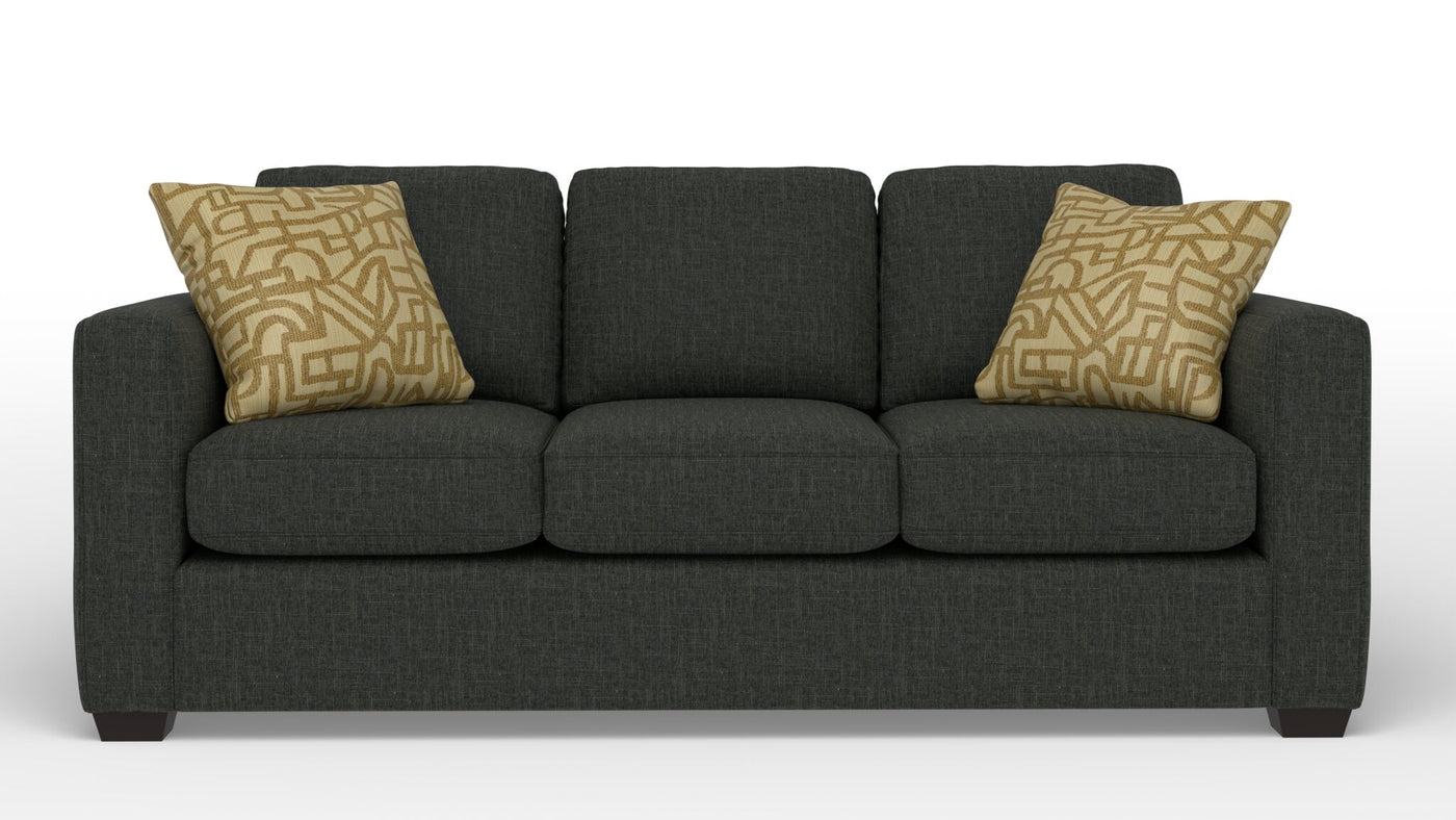 Caleb Queen Sofa Bed with Innerspring Mattress - Bondi Dark Grey