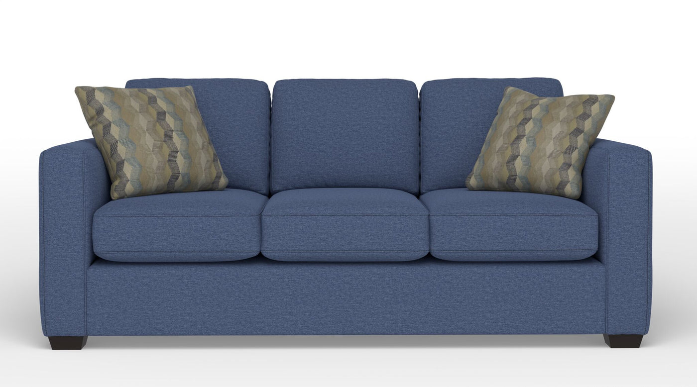 Caleb Queen Sofa Bed with Innerspring Mattress - Cabana Blue
