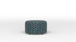 Caleb Round Accent Ottoman - Legacy Blue