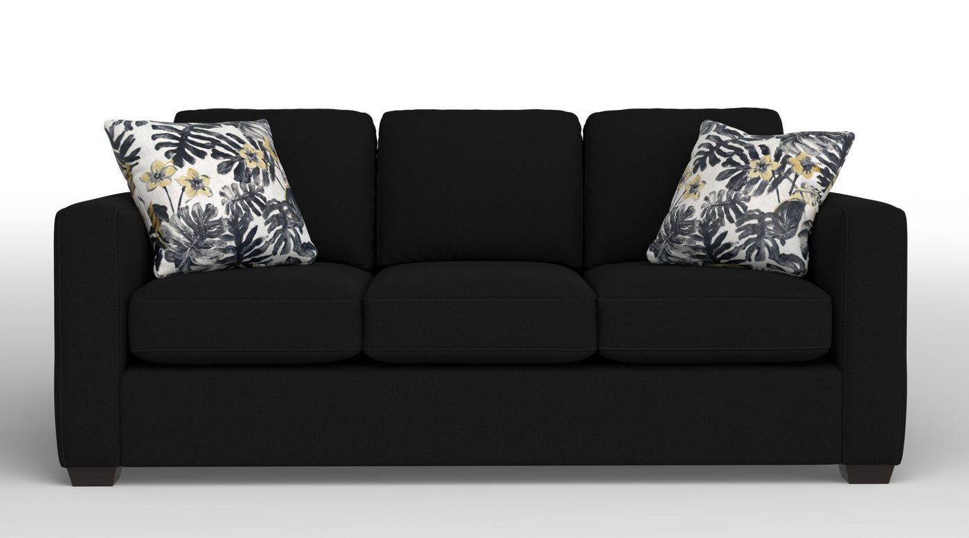 Caleb Queen Sofa Bed with Innerspring Mattress - Jacob Dark Grey