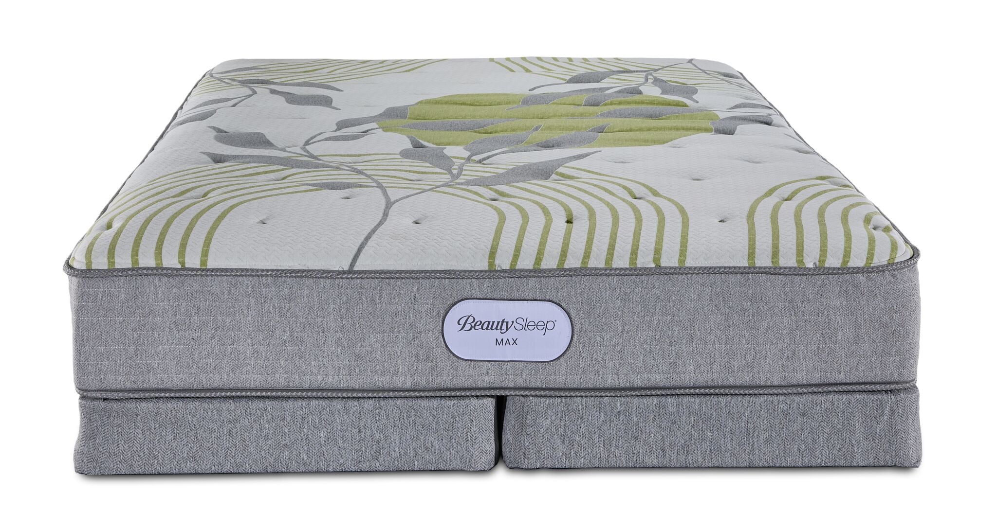 BeautySleep Max Calm Tight Top Firm King Mattress and Low Profile Split Boxspring Set