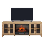 Cambridge 66" Fireplace TV Stand - Natural Oak