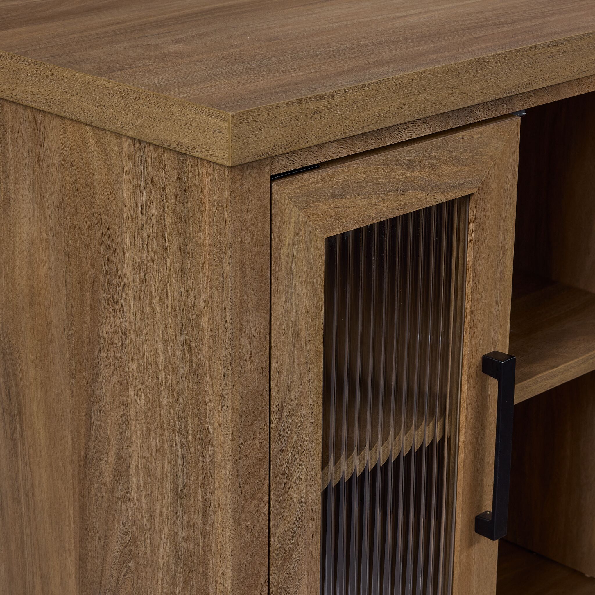 Cambridge 66" Fireplace TV Stand - Natural Oak