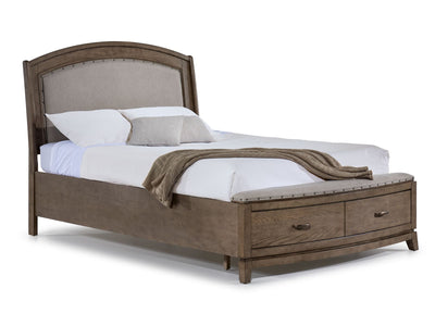 Camelot 3 - Piece King Storage Bed - Burnished Beige