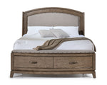Camelot 3 - Piece King Storage Bed - Burnished Beige