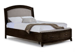Camelot 3 - Piece King Storage Bed - Coffee Bean