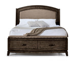 Camelot 3 - Piece King Storage Bed - Coffee Bean