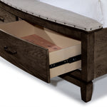 Camelot 3 - Piece King Storage Bed - Coffee Bean