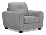 Carolina Sofa and Chair Set - Light Grey