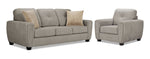 Carolina Sofa and Chair Set - Brown