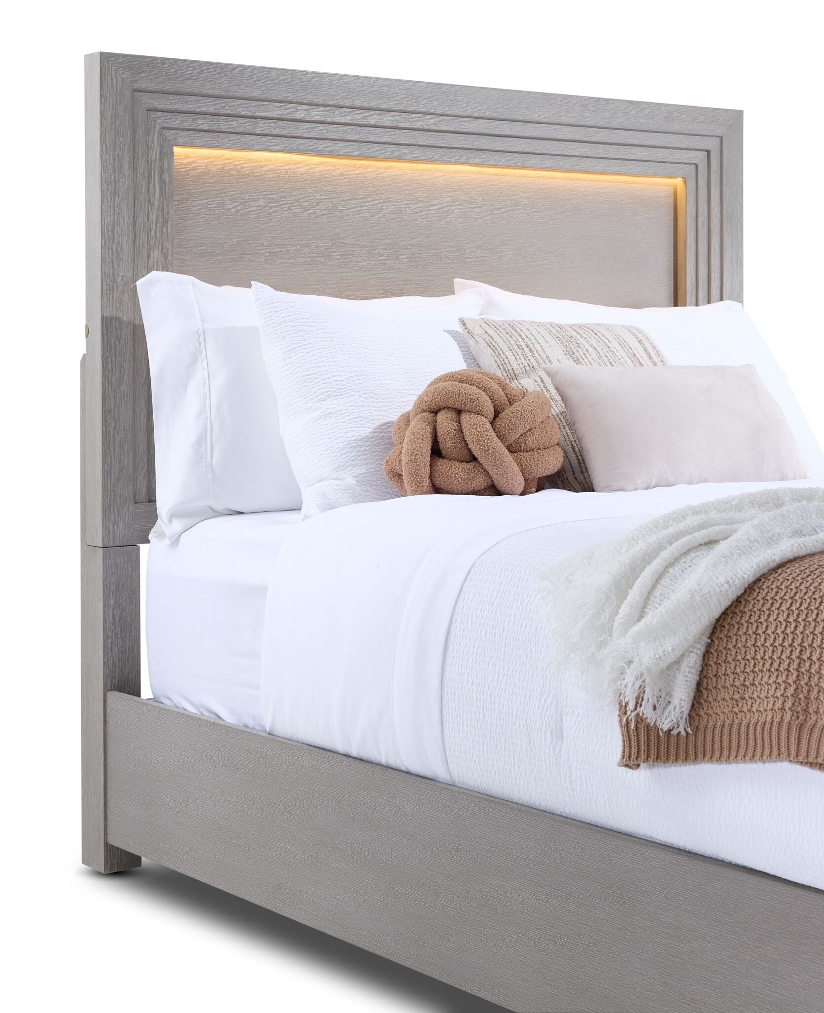 Fresh Perspective Cascade 3-Piece King Panel Bed - Dovetail Grey