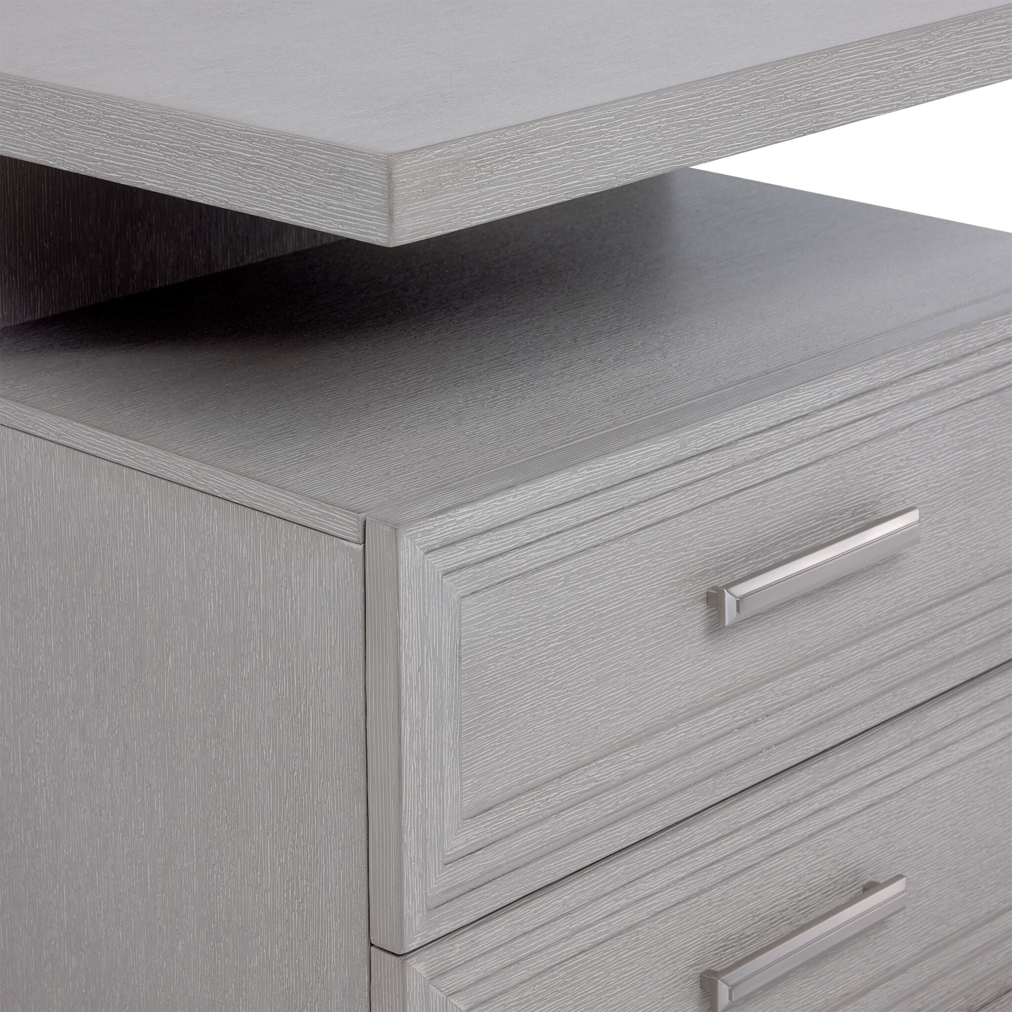 Fresh Perspective Cascade Night Table - Dovetail Grey