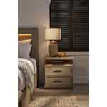 Fresh Perspective Cascade Night Table - Dovetail Grey